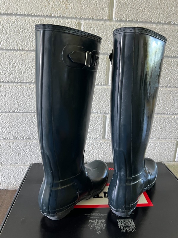 Hunter Original Tall Women Boot - Navy US Size 7M with box W23499 gallery