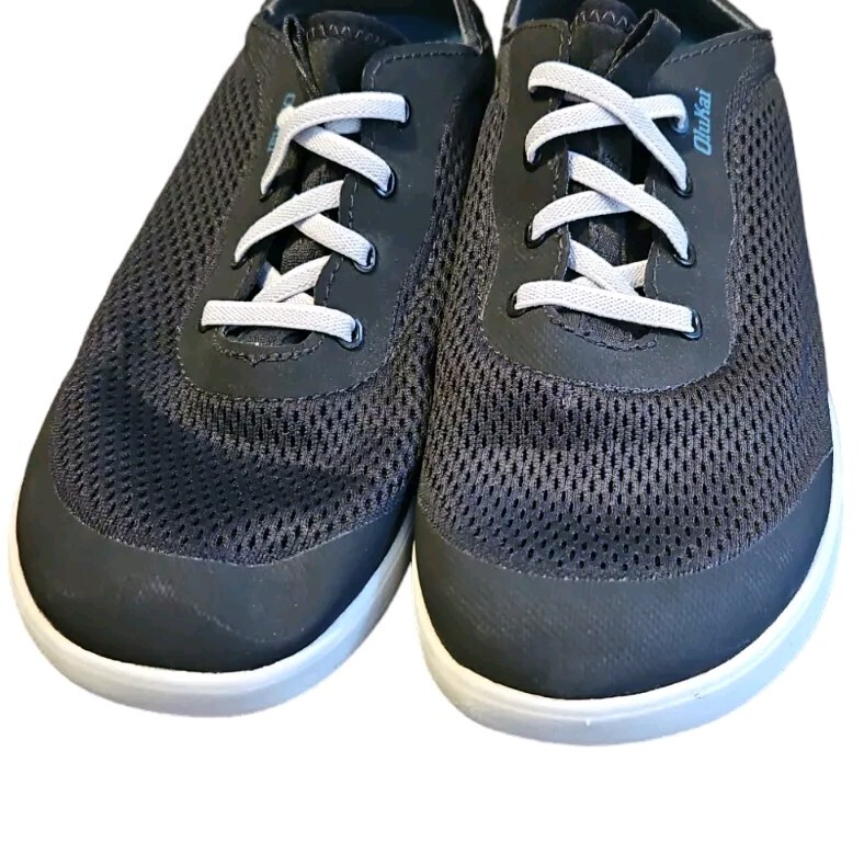 Olukai Nohea Moku Deck Shoes Mens 9 Loafers Mesh Black Day Boat Slip Ons gallery