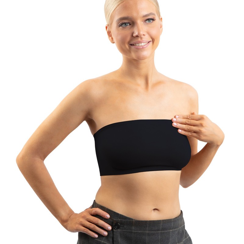 Strapless Bandeau Bra with Stay put Anti-Slip Silicone