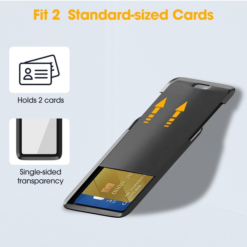 Hard Plastic 2 Card Holder, 3 Pieces Heavy Duty ID Card Protector Black Badge Ho gallery
