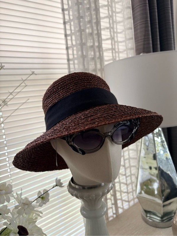 Helen Kaminski Brown Raffia Straw Hat Made in Australia