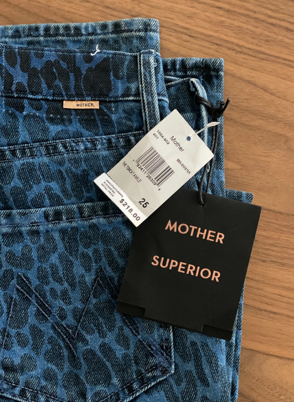 Mother, The Tomcat Ankle Leopard Print Jeans in Sinister, 25. From $218 to $60.