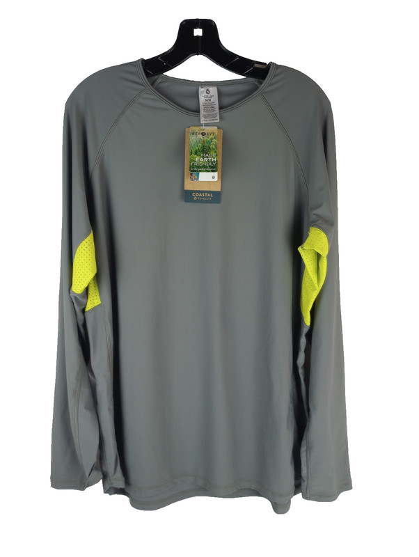 Level Six Coastal Long Sleeve Shirt UPF 50+ Sun Protection Size Medium