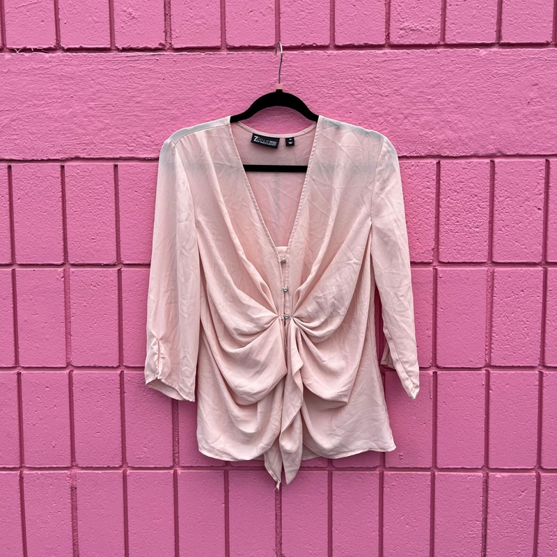 #63 XS New York & Company 7th Avenue Design Studio Pink Top