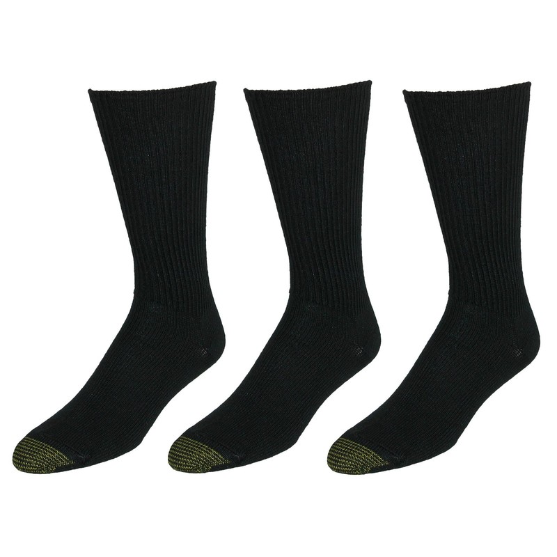 Gold Toe Men's Extended Size Fluffies Dress Socks (3 Pair Pack) gallery