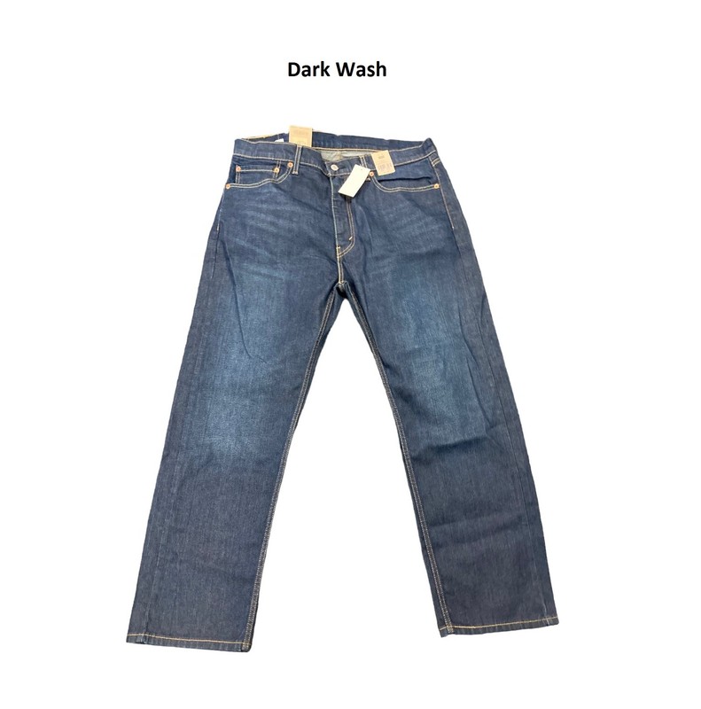 Levi Strauss Men’s 505 Regular Straight Leg Denim Stretch Jeans