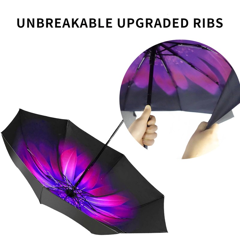 Umbrella Small Compact Travel Umbrellas for Rain Mini Folding Portable Windpr... gallery