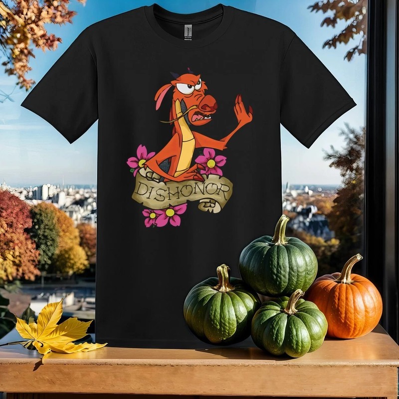 Disney Mulan Mushu Dishonor T-shirt Men Women Unisex gallery