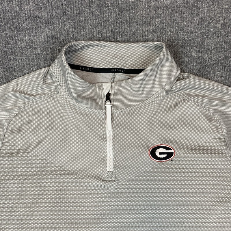 Nike Georgia Bulldogs Pullover Men's XL Gray Golf Dri-Fit GC Club Performance gallery