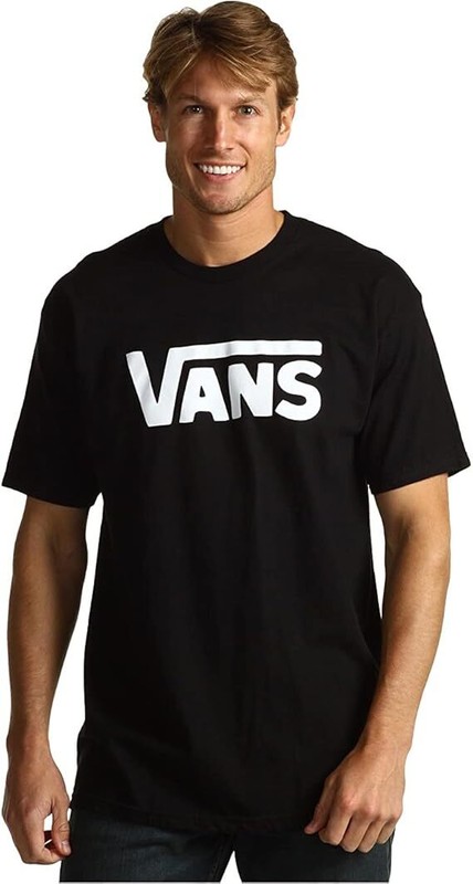 Vans Off The Wall VN0A7Y9PY28 T-Shirt Men’s Medium Black Cotton Crew Neck APP231