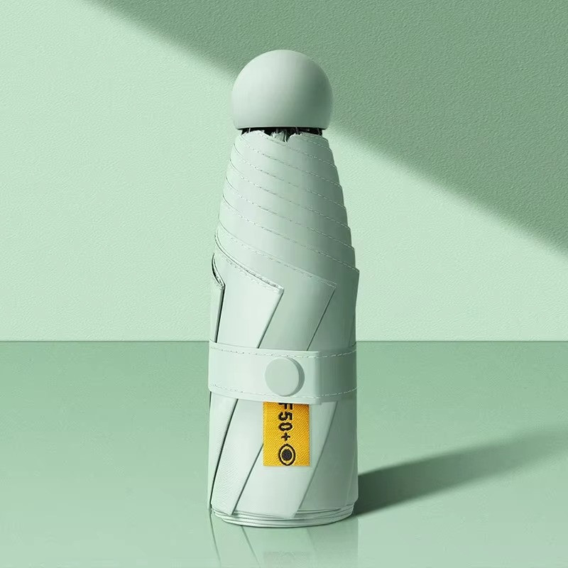 Capsule Sun Umbrella Sunscreen UV Protect Sun & Rain Compact Portable Umbrella