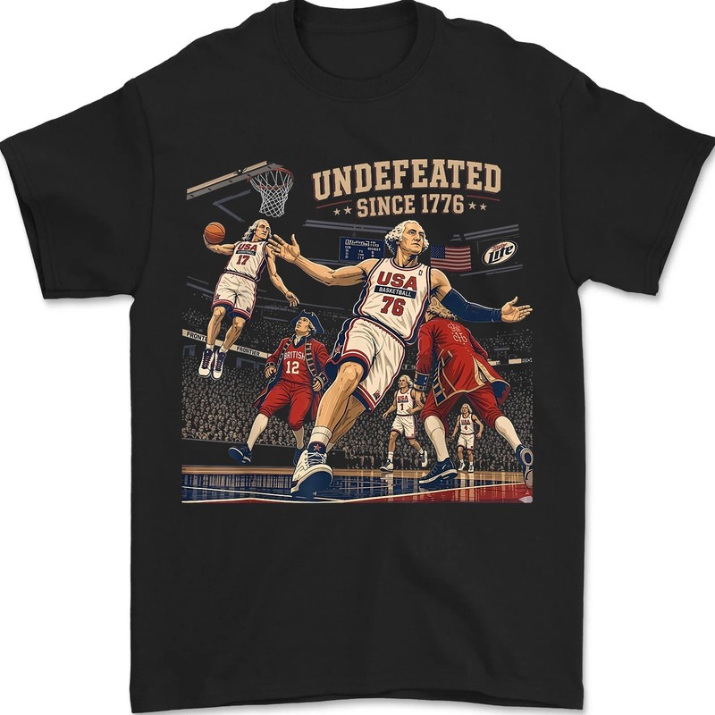 Undefeated Since 1776 America 4th July Funny Founding Fathers Independence Day