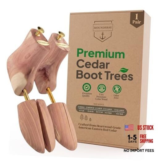 Boot Trees, Cedar Boot Tree for Men, Shoe Tree for Boots, Boot Stretcher &