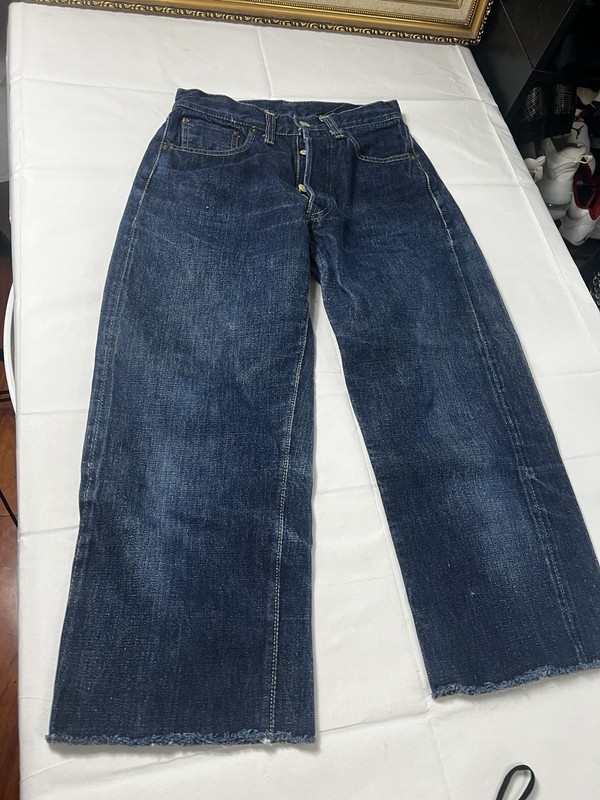 40's Vintage Levi's 503BXX Jeans Size 27 Big E (missing) Redline Hidden Rivet gallery