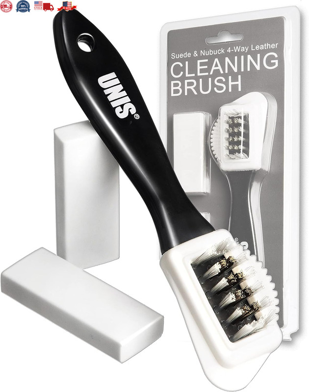 Suede & Nubuck Leather 4 Way Cleaning Caring Brush Shoe & Boots Cleaner Essentia