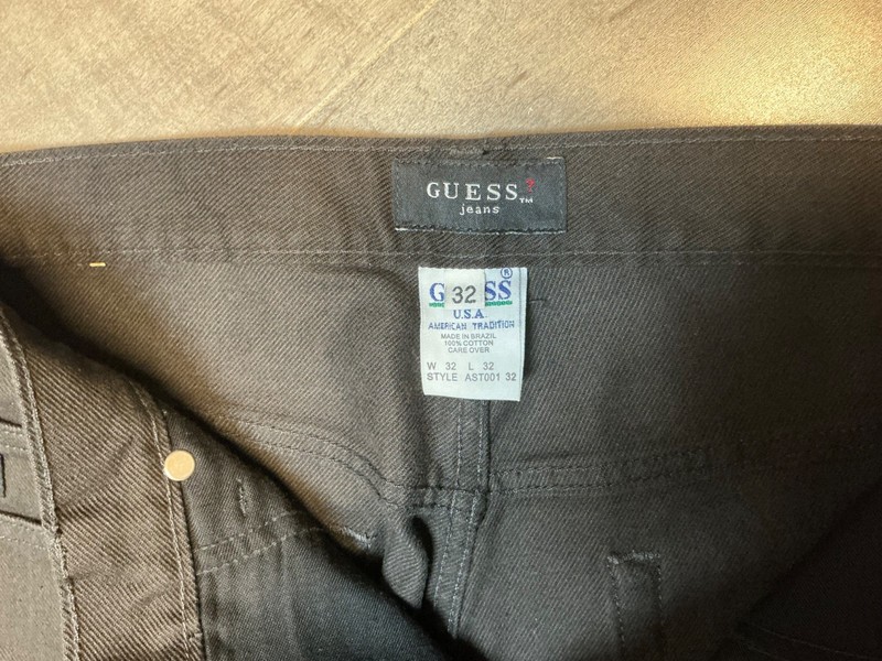 Guess Jeans Men's Jeans New 32 x 32 Black 5 Pockets Straight gallery