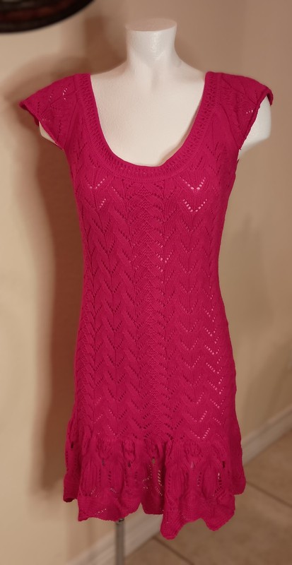 NWOT VTG Moda International Victoria Secret YOU CHOOSE COLOR Crochet Dress SZ M