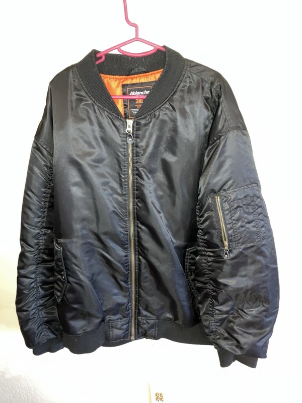 ABlanche Men’s Black Zipper Jacket Lined 3Xl Excellent Condition