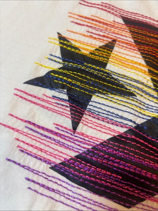 Converse Rainbow Thred Icon Remix T-Shirt - Size M gallery