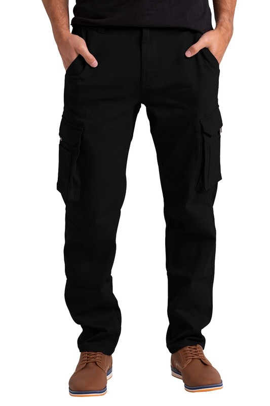 Men's Flex Cargo Trousers Heavy Duty Stretch Casual Pants gallery