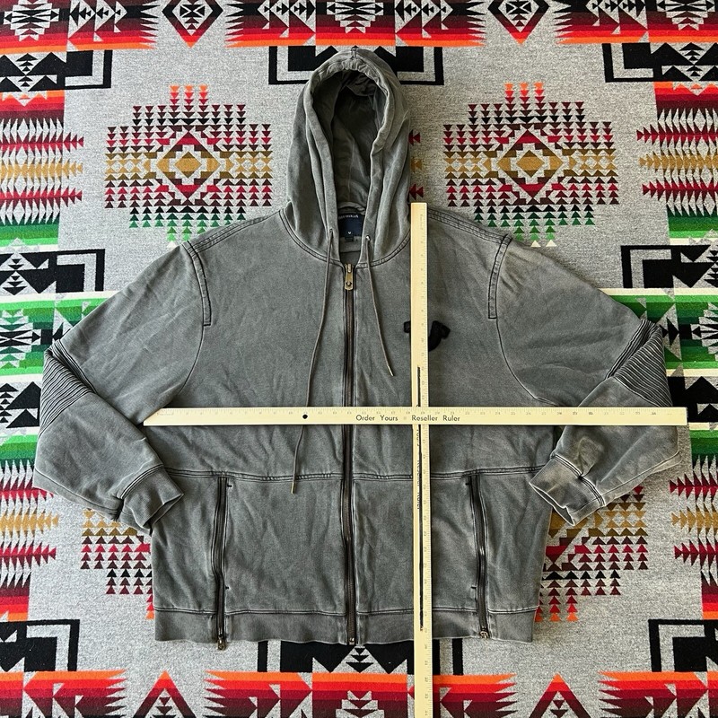 True Religion Hoodie Mens 3XL Heavyweight Full Zip Sweatshirt B7 gallery