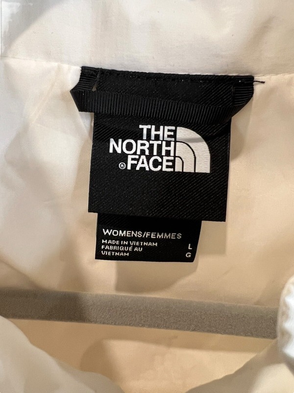 THE NORTH FACE Tek Piping Wind Jacket Women’s Size Large White Windwall gallery