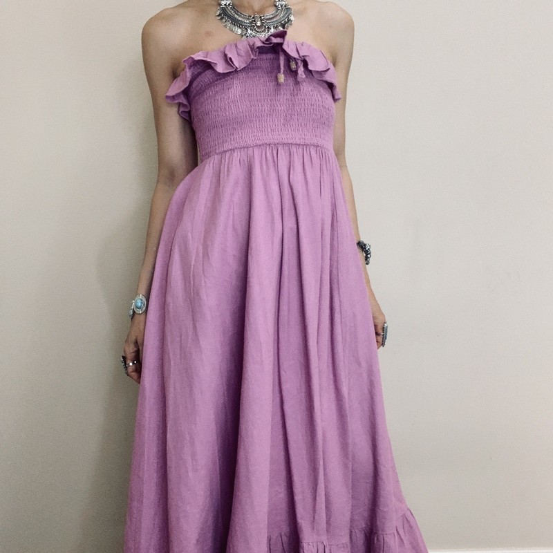 Brand New Free People Maxi Linen Dress Size m gallery