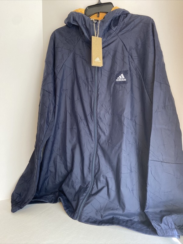 Adidas W.N.D. Mens Multisports Primeblue Full Zip Hooded Jacket Size XL FR8289