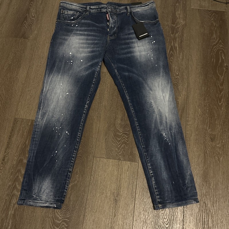 DSQUARED2 Beautiful LIMITED EDITION Stretch,Distressed,Blue Jeans 56-40/42” Inch