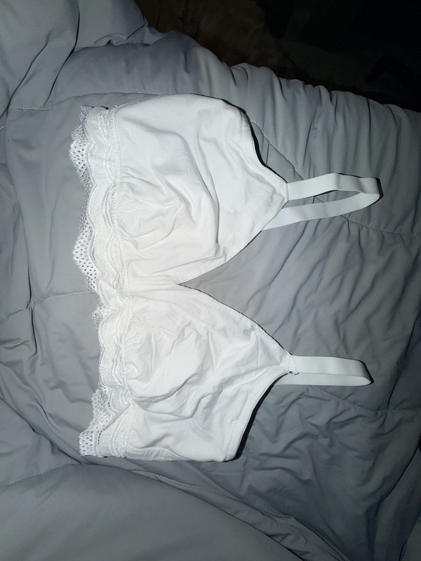 NWT Cosabella LARGE Curvy Collection White Modal Lace Wireless Bralette DD-F Cup gallery