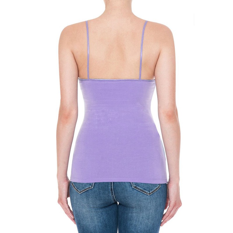 (Ambiance Apparel) Bra-Strap Camisole with Built in Shelf Bra Plain Tank Top gallery