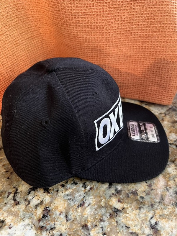 OXNARD L.O.G.A SnapBack Hat Mens Black Cap All Capital White Letters New gallery