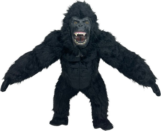 Black Gorilla Kids Size Inflatable Mascot Costume Halloween Outfit Fancy Dress