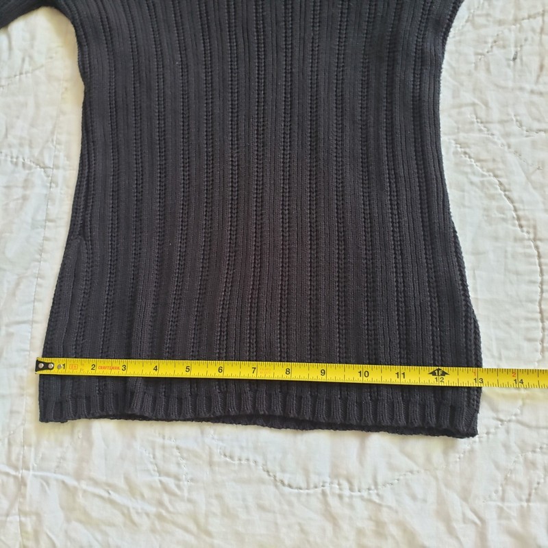 Vintage Cotton V Neck Ribbed Knit Top Mall Goth Smart Casual Basic Layering gallery