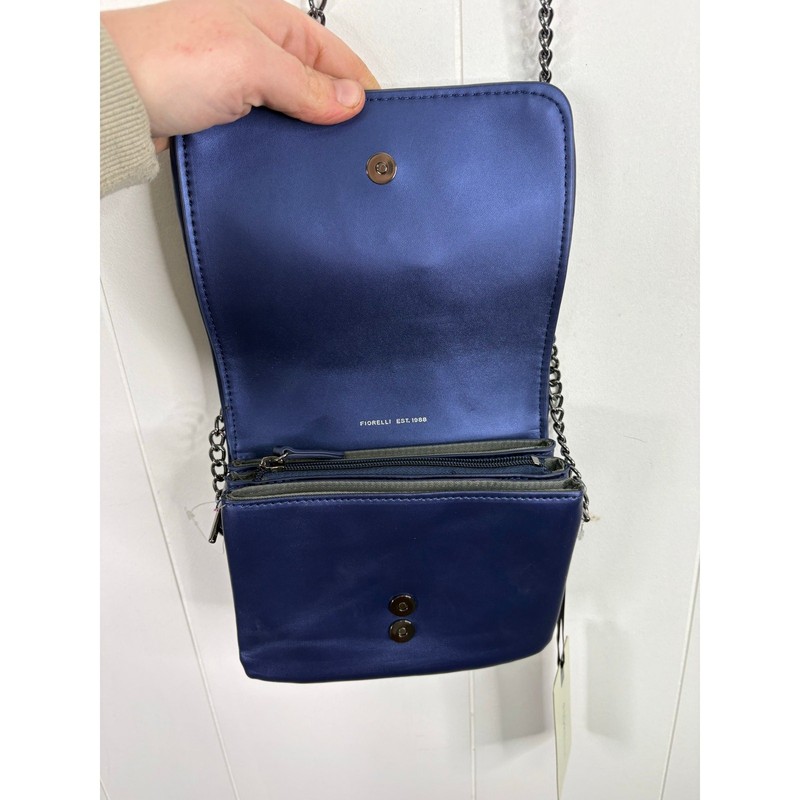 NWT Fiorelli Nighttails Blue Sparkle Shoulder Bag Flapover Crossbody Night Sky gallery