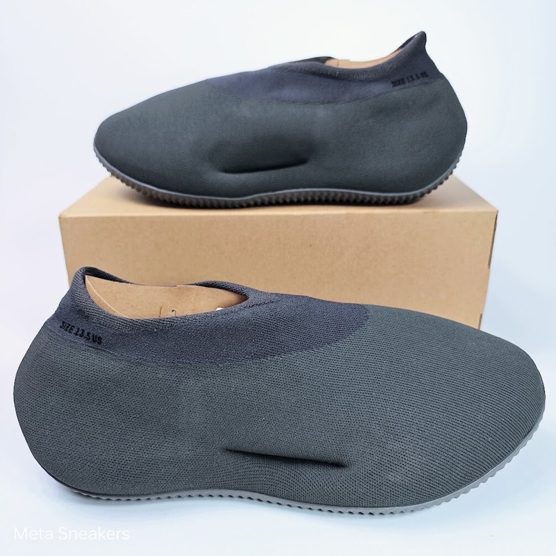 Adidas US 9.5 Men's Grey Stone Onyx Slip On Comfort Yeezy Knit RNR IG7831 NIB gallery