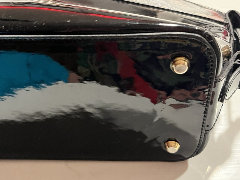 Talja Vera Pelle Handbag Handmade Firenze IT Patent Leather Bag Satchel Tote gallery