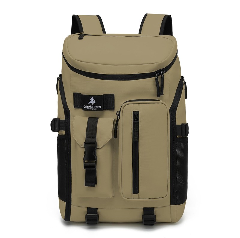 Gym Duffle Tennis Bag Backpack 4Way Waterproof Shoes Compartment Wood Color