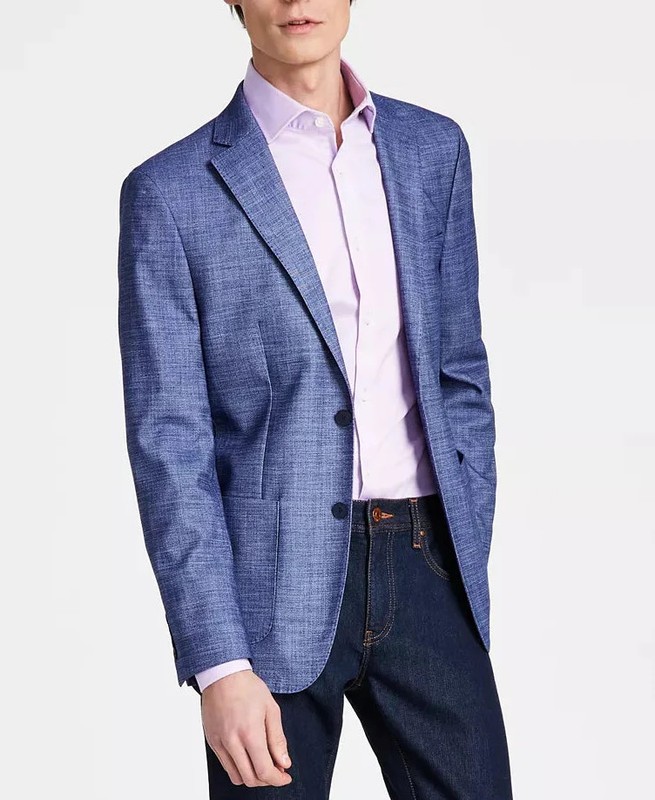 Calvin Klein MEN’s Solid Slim-Fit Soft Sport Coat