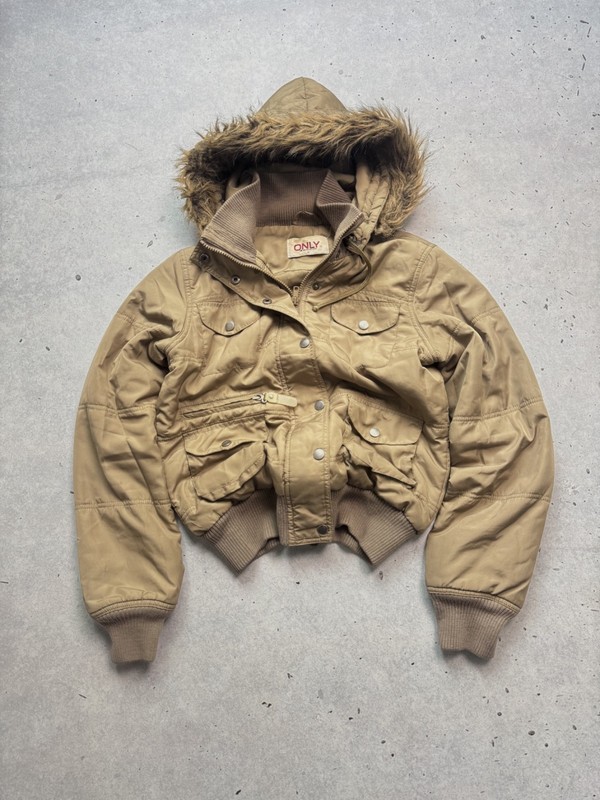 2000s Hysteric Glamour Japan Cropped Faux Fur Bomber Jacket Y2K If Six Was Nine gallery