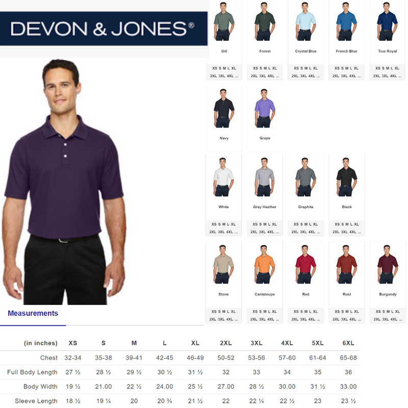 DG150 Devon & Jones Men’s DRYTEC20 Performance Polo
