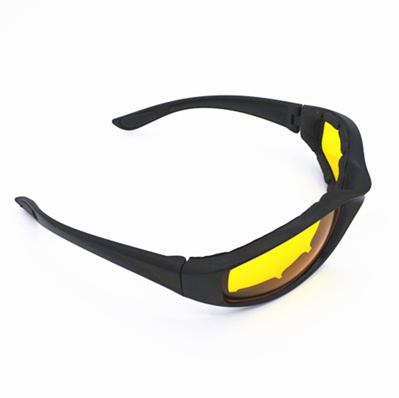 Sunglasses Padded Motorcycle Riding Glasses Google Wind Resistant Driving Yellow gallery