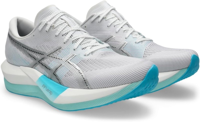 ASICS Unisex Magic Speed 5 Running Shoes, 12.5M / 14W, White/Pure Silver - White gallery