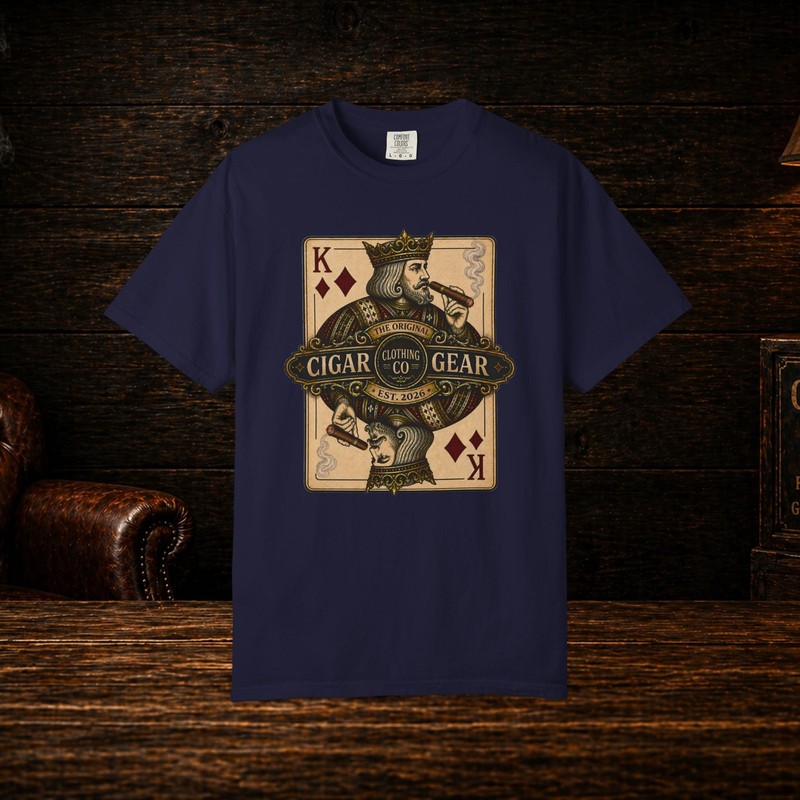 King of Diamonds Cigar T Shirt Men's Graphic Tee Poker & Cigar Apparel gallery