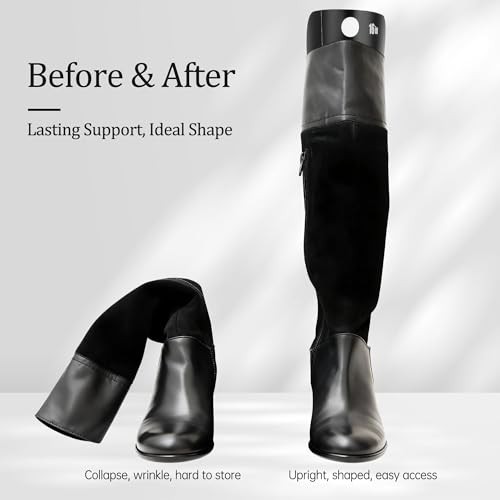 Boot Shaper Form Inserts, Tall Boot Support, Reusable Shoe Tree Shape 8 Black gallery
