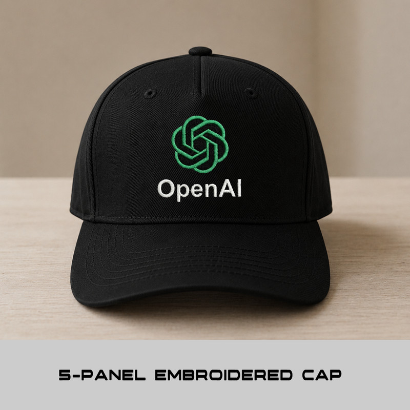 Open AI Stylish Unisex Baseball Hat with Detailed Embroidered Logo