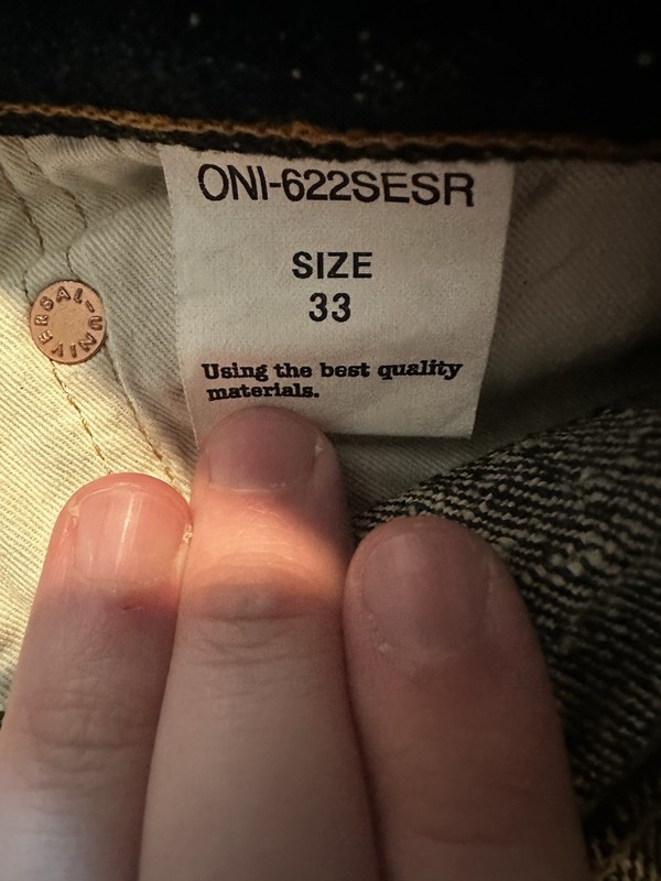 ONI Denim 622SESR "Secret Super Rough" 20oz Relaxed Tapered Jeans gallery