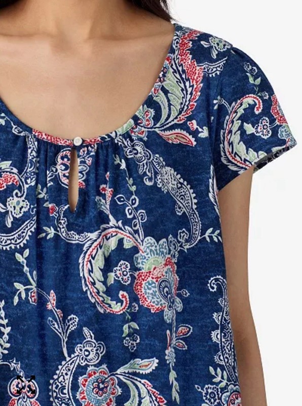 LAUREN RALPH LAUREN PAISLEY MULTICOLOR NIGHTGOWN SOFT 12Xor3X Buyers Choice NWT gallery