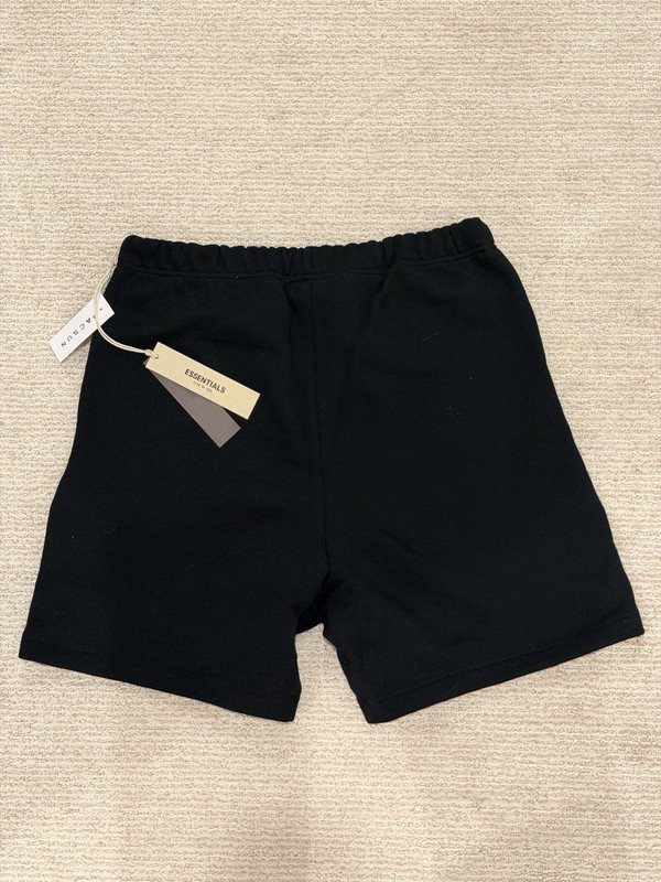 Fear Of God Essentials Black Sweat Shorts Men's Size S NWT Drawstring FOG gallery