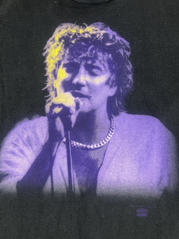 Vintage 1993 Rod Stewart Unplugged Tour T-Shirt XL Hanes Made USA Single Stitch gallery